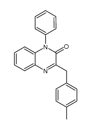 3-(4-甲基苄基)-1-苯基-2(1H)-喹喔啉酮 结构式