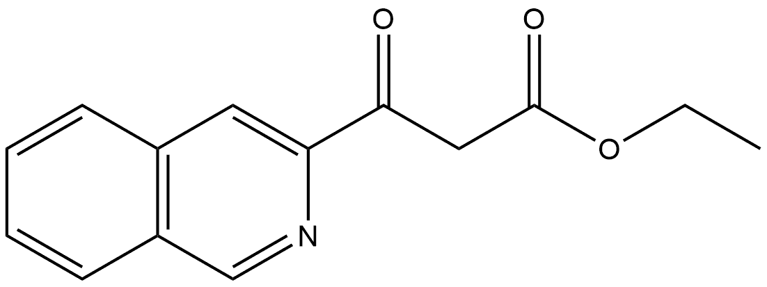 3-异喹啉丙酸-β-氧代乙酯 结构式