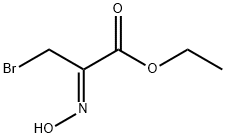 3-溴-2-(羟亚氨基)丙酸乙酯 结构式