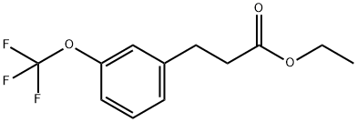 3-(3-三氟甲氧基苯基)丙酸乙酯 结构式