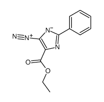 1H-Imidazole-5-diazonium, 4-(ethoxycarbonyl)-2-phenyl-, inner salt 结构式