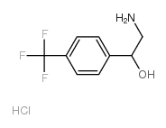 2-氨基-1-(4-三氟甲基苯基)乙醇盐酸盐 结构式