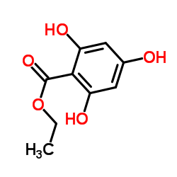 2,4,6-三羟基苯甲酸乙酯 结构式