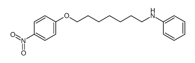 N-[7-(4-硝基苯氧基)庚基]苯胺 结构式