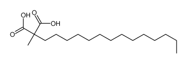 2-甲基-2-十四烷基丙二酸 结构式