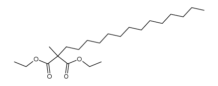 2-甲基-2-十四烷基丙二酸二乙酯 结构式