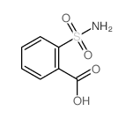 邻磺酰胺苯甲酸 结构式