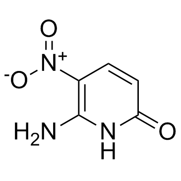 6-氨基-5-硝基-2(1H)-吡啶酮 结构式