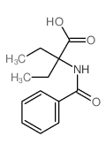 2-苯甲酰氨基-2-乙基丁酸 结构式