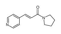 Pyrrolidine, 1-[(2E)-1-oxo-3-(4-pyridinyl)-2-propenyl]- (9CI) 结构式