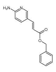 (E)-3-(6-氨基-3-吡啶基)丙烯酸苄酯 结构式