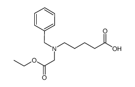 Pentanoic acid, 5-[(2-ethoxy-2-oxoethyl)(phenylmethyl)amino]- 结构式