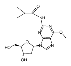 Guanosine, 2'-deoxy-6-O-methyl-N-(2-methyl-1-oxopropyl)- (9CI) 结构式