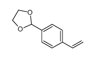 2-(4-乙烯基苯基)-1,3-二氧戊环 结构式