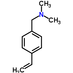 N-(4-乙烯基苄基)-N,N-二甲胺 结构式