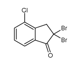 2,2-二溴-4-氯-1-茚酮 结构式
