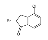2-BROMO-4-CHLORO-2,3-DIHYDRO-1H-INDEN-1-ONE 结构式