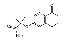 Propanamide, 2-methyl-2-[(5,6,7,8-tetrahydro-5-oxo-2-naphthalenyl)oxy]- 结构式