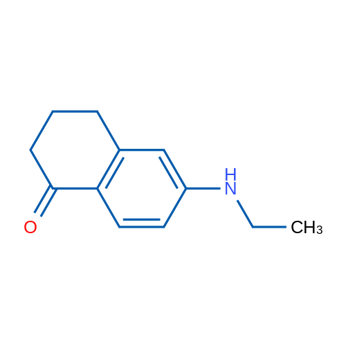 6-(乙基氨基)-3,4-二氢萘-1(2H)-酮 结构式