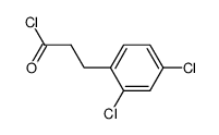 3-(2,4-二氯苯基)丙酰氯 结构式