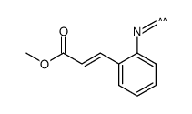 (E)-3-(2-异氰基苯基)丙烯酸甲酯 结构式