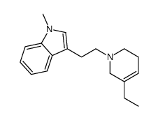 1H-Indole, 3-[2-(3-ethyl-5,6-dihydro-1(2H)-pyridinyl)ethyl]-1-methyl- 结构式