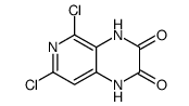 5,7-二氯吡啶并[3,4-b]吡嗪-2,3(1H,4H)-二酮 结构式