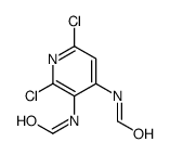 Formamide, N,N'-(2,6-dichloro-3,4-pyridinediyl)bis- 结构式