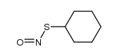 S-环己基硫代亚硝酸酯 结构式
