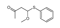 2-Butanone, 4-methoxy-4-(phenylthio)- 结构式
