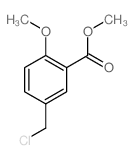 5-(氯甲基)-2-甲氧基苯甲酸甲酯 结构式