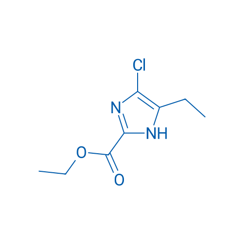 ethyl 5-chloro-4-ethyl-1H-iMidazole-2-carboxylate 结构式