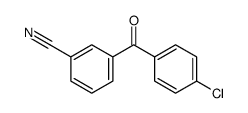 3-(4-氯苯甲酰基)苯甲腈 结构式