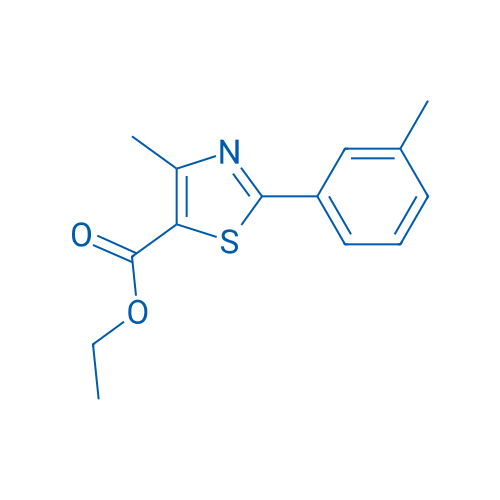 Ethyl 4-Methyl-2-(3-methylphenyl)thiazole-5-carboxylate 结构式