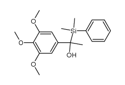 α-(二甲基苯基硅基)-3,4,5-三甲氧基-α-甲基苯甲醇 结构式