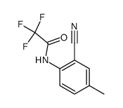 N-(2-氰基-4-甲基苯基)-2,2,2-三氟乙酰胺 结构式