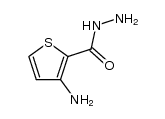 3-氨基噻吩-2-甲酰肼 结构式