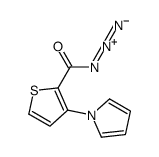 2-Thiophenecarbonyl azide, 3-(1H-pyrrol-1-yl)- 结构式