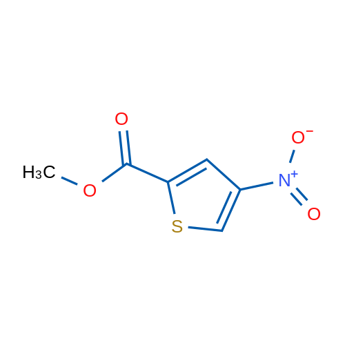 4-硝基噻吩-2-羧酸甲酯 结构式