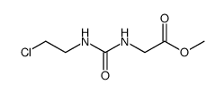 Glycine, N-[[(2-chloroethyl)amino]carbonyl]-, methyl ester 结构式
