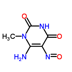 6-氨基-1-甲基-5-硝基尿嘧啶 结构式