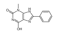 3-甲基-8-苯基黄嘌呤 结构式