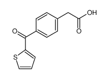 2-(4-(噻吩-2-羰基)苯基)乙酸 结构式