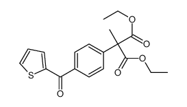 diethyl methyl[4-(2-thienylcarbonyl)phenyl]malonate 结构式