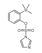 1H-Imidazole-1-sulfonic acid, 2-(trimethylsilyl)phenyl ester 结构式