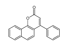 4-苯基-2H-萘并[1,2-b]吡喃-2-酮 结构式