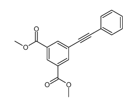 5-(2-苯基-1-乙炔基)-间苯二甲酸二甲酯 结构式