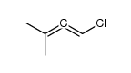 1-氯-3-甲基-1,2-丁二烯 结构式