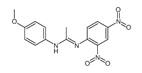 Ethanimidamide, N-(2,4-dinitrophenyl)-N'-(4-methoxyphenyl)- 结构式