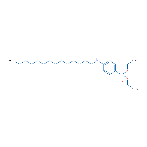 diethyl (4-(tetradecylamino)phenyl)phosphonate 结构式